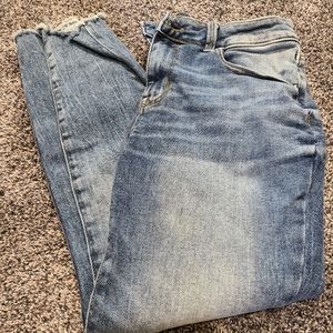 High rise skinny jeans short length